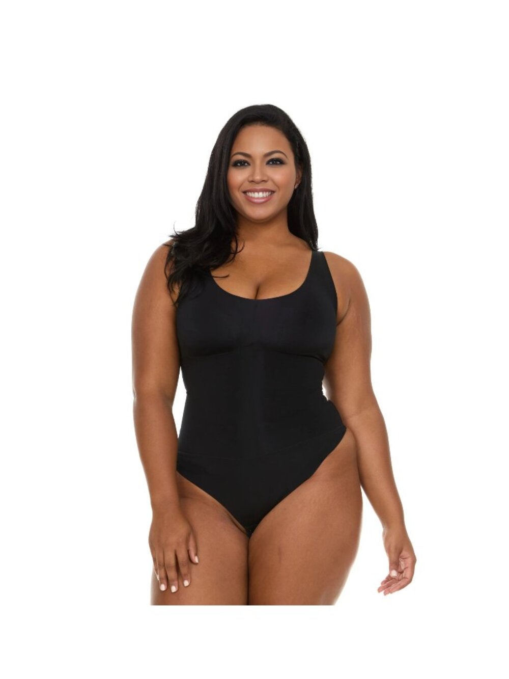 NWT Curve Necessities All Day Comfort Scuba Thong Bodysuit Firm Black Medium